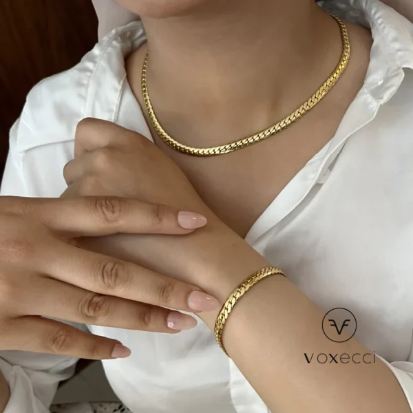 Ensemble de Golden Radco Chain & Bracelet